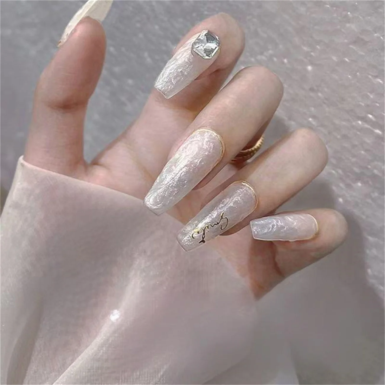 1セット/2個入り ソリッドパットジェル パールスレッド オーロラグリッターグルー スタイリング接着剤 UV&LEDネイルポリッシュ アート作成 1個入り ジェルブラシ付き DIY