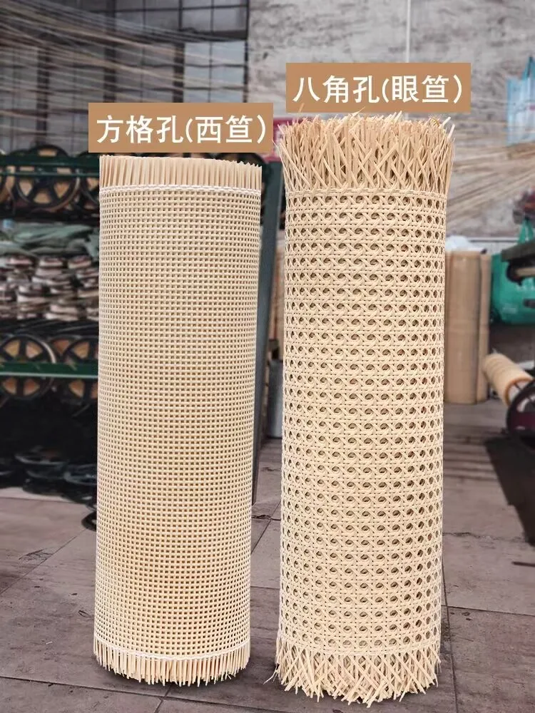 15 Meters 60CM Wide Natural Indonesian Real Rattan Cane Webbing Roll Furniture Chair Table Ceiling Background Door Decortion