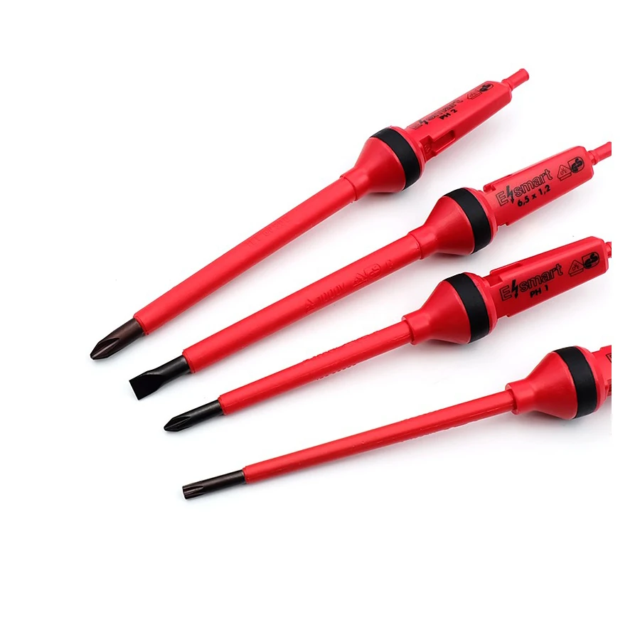 Felo 12 قطعة طقم مفك براغي معزول 1000 فولت مفك كهربائي قابل للتبديل مع صندوق أدوات رقم 066381206