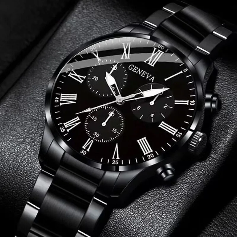1-piece men's quartz watch with a business sports style,  Valentine's Day, and New Year gifts