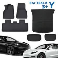 XPE Floor Mats for Tesla Model Y 2023 2024 2025 Model 3 Highland All Weather Waterproof Trunk Mat Cargo Liner Accessories
