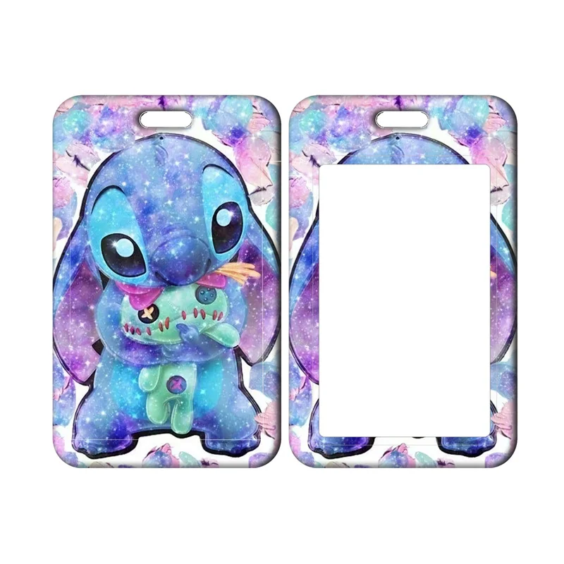 Disney Stitch Mickey Kaart Houder Lanyards Minnie Kaart Houders Nek Riem Voor Sleutelhanger Kids Deur Badge Houder Jongen Meisje Kaart Case