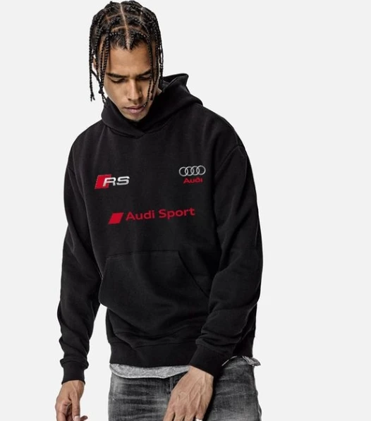 

Мужская толстовка с капюшоном Audi Sport RS, уличная одежда, повседневная, оверсайз, летняя тенденция 2025, мода