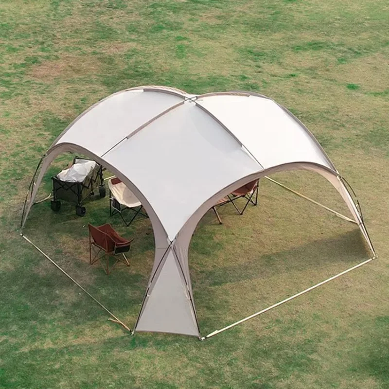Portable Outdoor Camping Multi-person Sunshade Tent Extended Canopy for Beach Camping & Events Hiking Sun Shelter