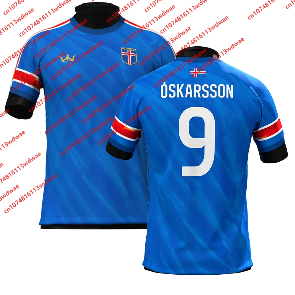 Iceland Style clothing Football Jersey Quick-Drying OSKARSSON 9 Jersey Outdoor football Jersey training Special Edition Kid Tee