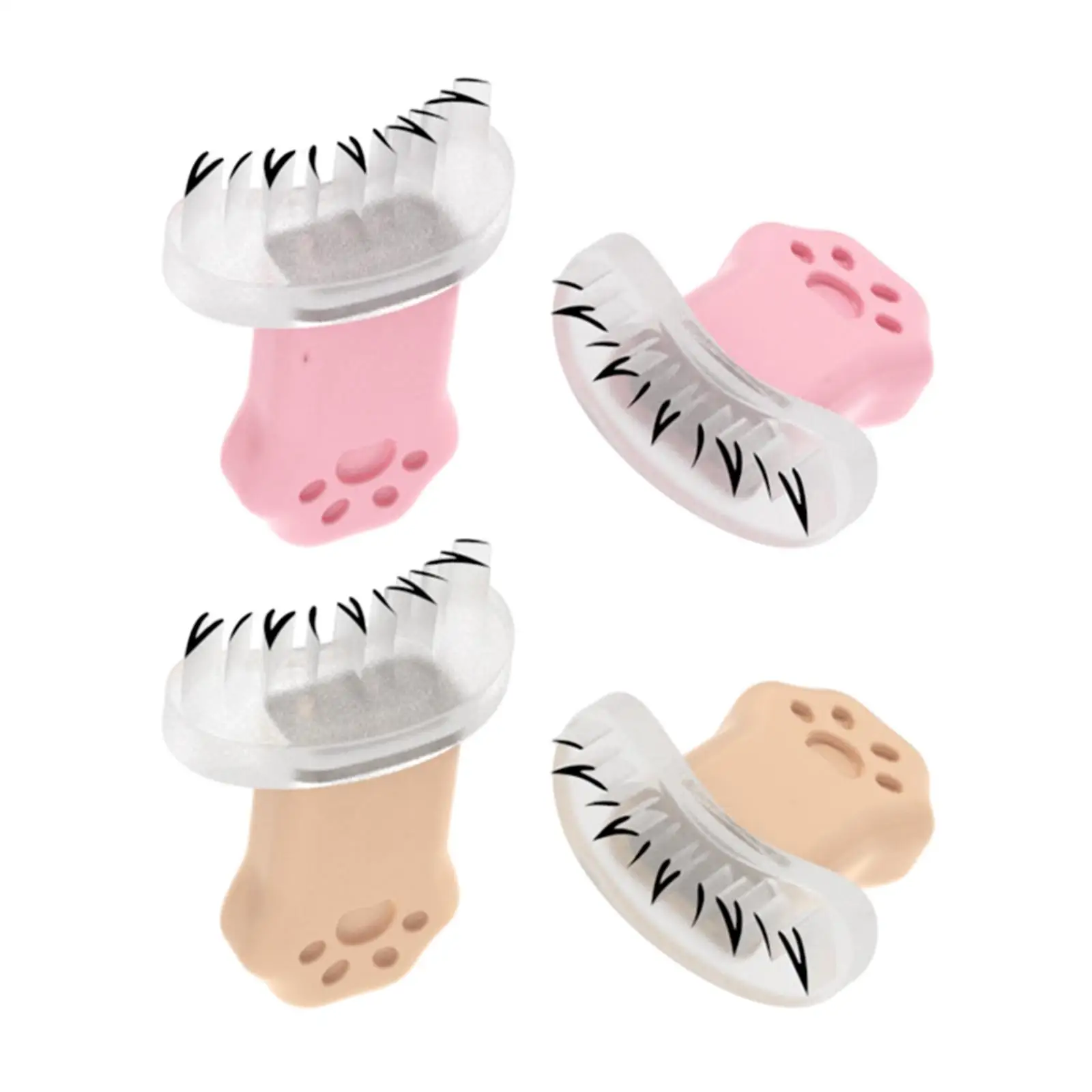 2 Pieces Lower Eyelash Stamps Tool Reusable for Make up Woman Girl Exercise