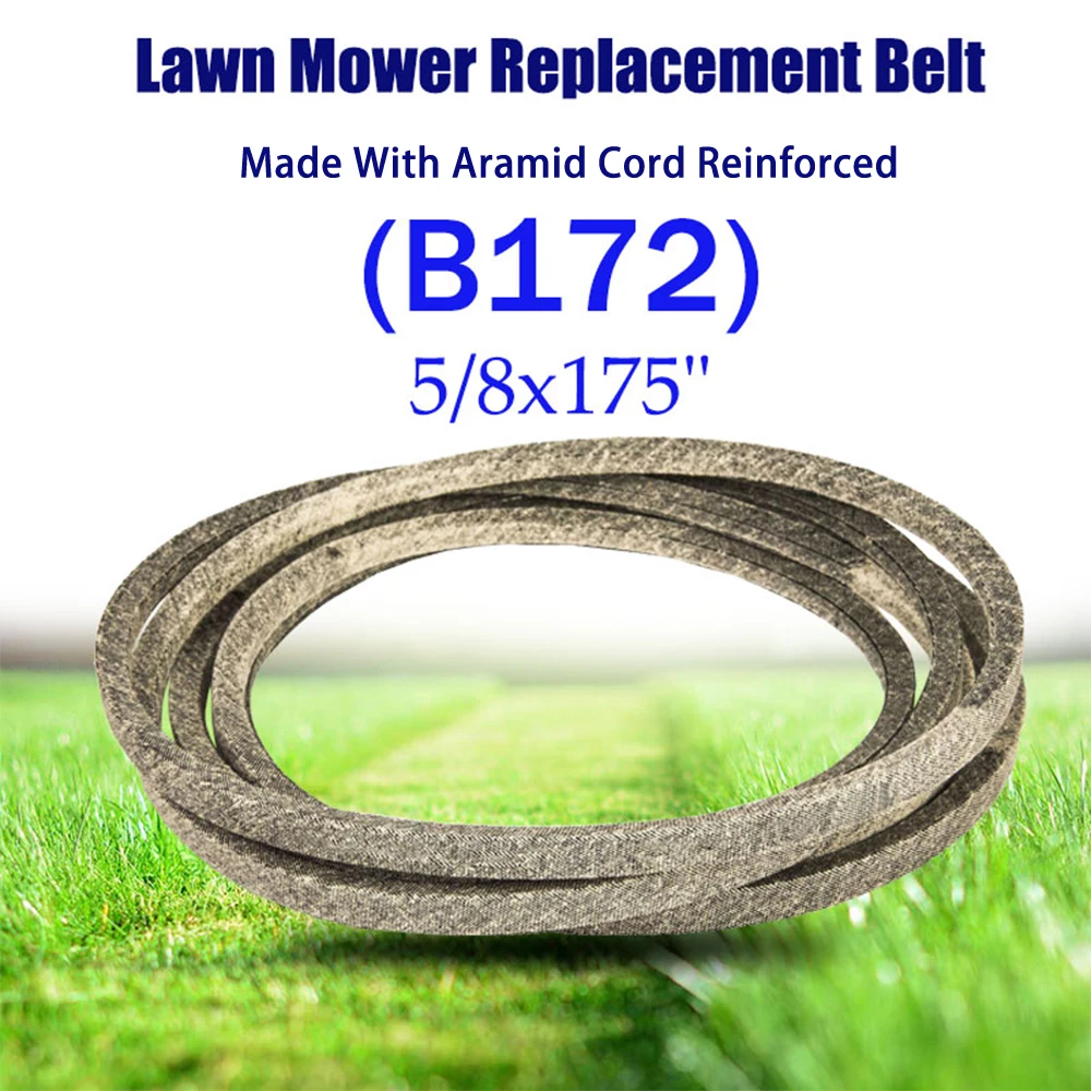 

Mower Deck V-Belt 5/8x175 Inch B172 Inch Aramid Cord For Toro 115-7407 Z Master 74901 74921 Riding Tractor