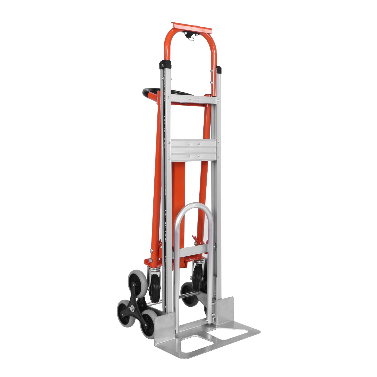 

Heavy Duty Aluminum Hand Truck Dolly Cart with Loop Handle Folding Stair Climbing Cart Trolley for Warehouse Shopping Airport