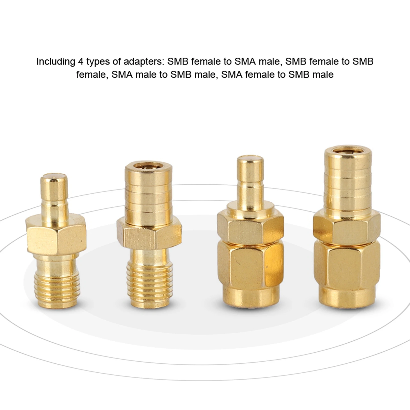 SMA Adapter SMB Adapter 4 Type RF Adapter SMA Adapter To SMB Connector RF Converter Set For DAB Car Radio Antenna RF Adapter