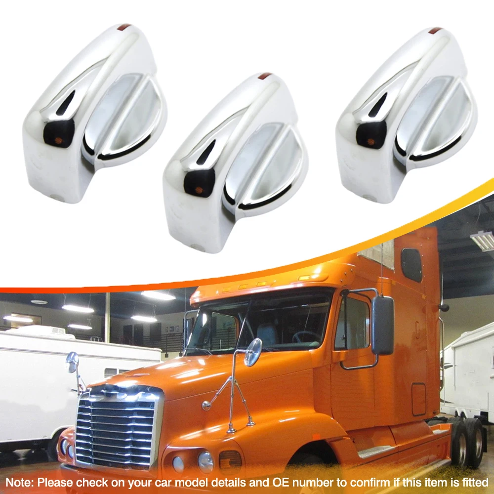 

1pc/3pcs Chrome AC Heater Control Knobs for Freightliner Century Columbia 2005-2010 Coronado 2005-2014