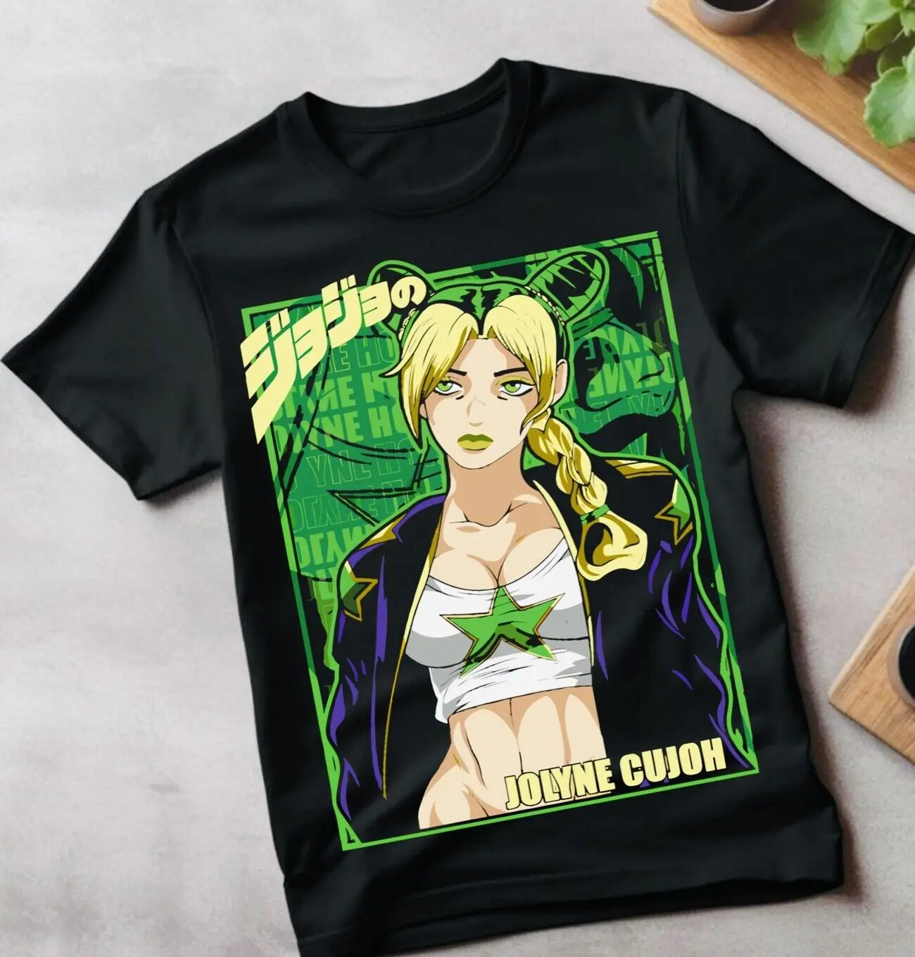 

Jolyne Cujoh JoJo's Bizarre Adventure T-Shirt JJBA Stone Ocean Anime Girl Shirt