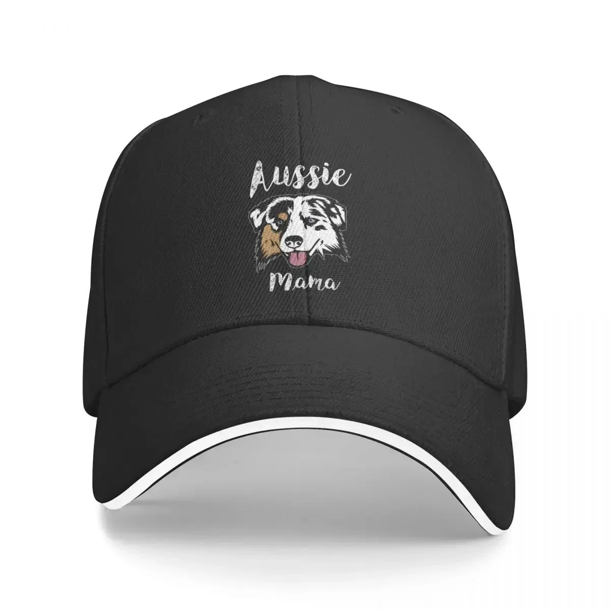 Aussie Mama | Australian Shepherd Mom Cap Baseball Cap Bobble hat Winter cap man women for men Women's Sun Protection