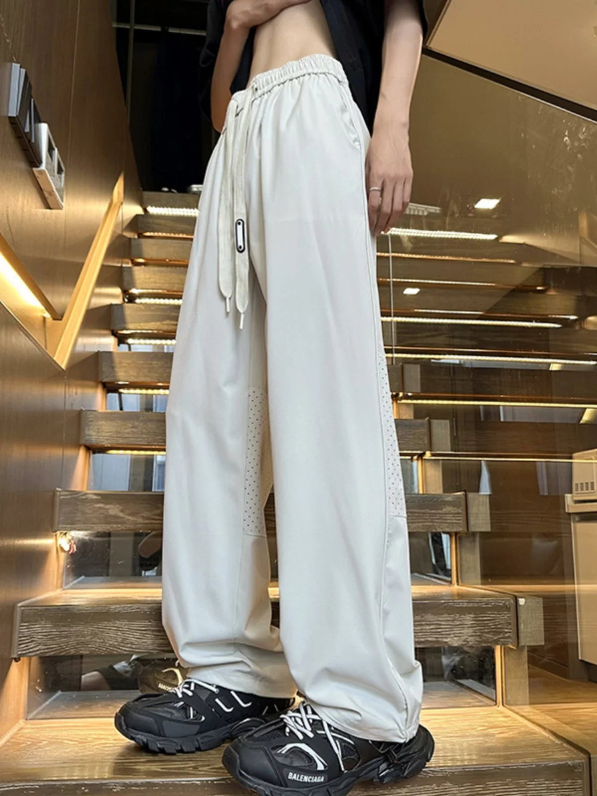 

Легкие дышащие повседневные брюки Qui-Dry, мужские летние прямые брюки цвета хаки, американские прочные прямые брюки