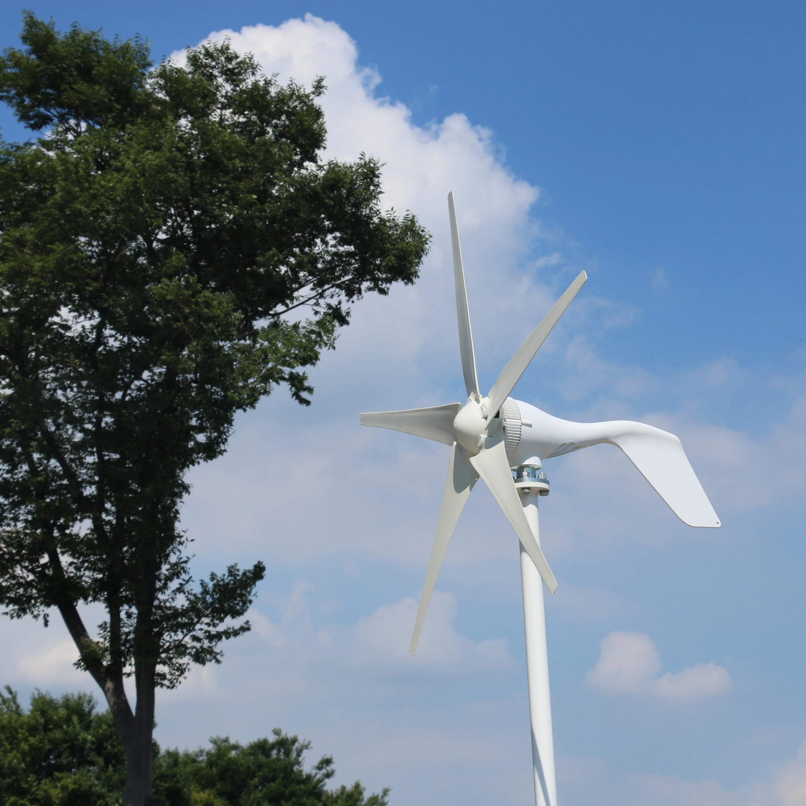 Wide Application Horizontal Axis Wind Turbine Windmill Wind Generator 2KW/4KW/6KW China factory 12/24/48V CE-Certified 3/5blades