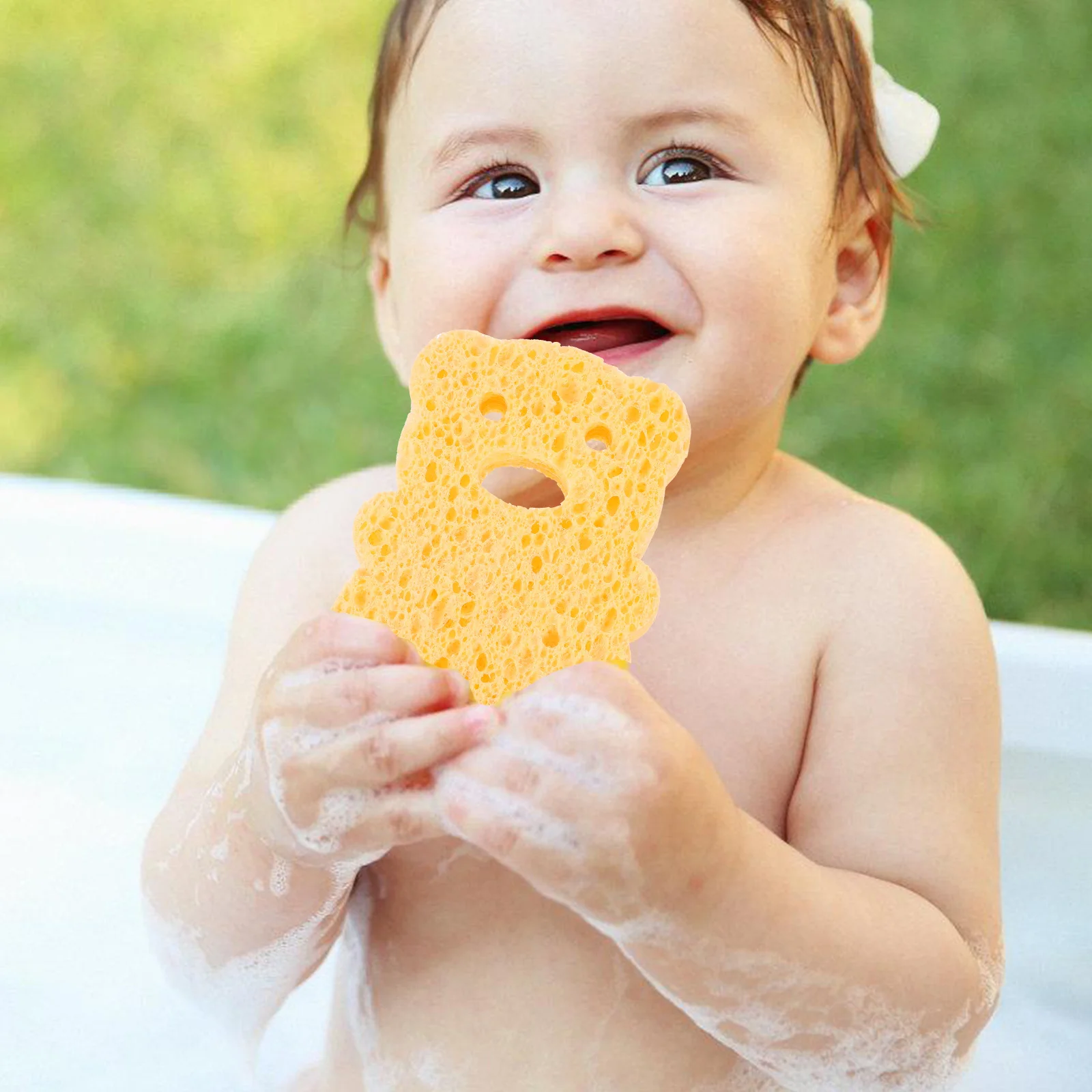 3 قطعة إسفنجة حمام من الألياف الطبيعية دش إسفنجة السليلوز لينة ماصة للكبار الجسم التقشير إسفنجة السليلوز #1