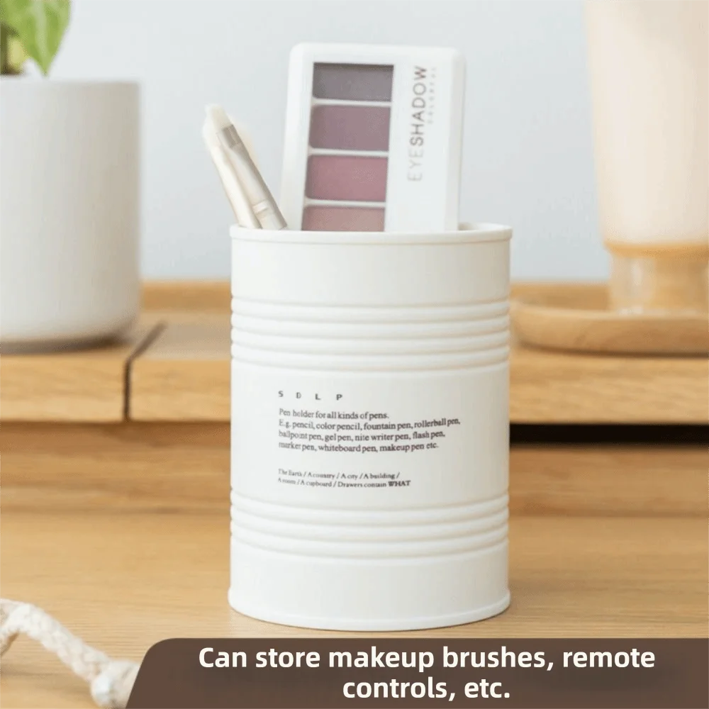 Simple Design Pen Holder Creative Design Nordic Style Multifunctional Storage Round Shape Cylindrical Makeup Brush Storage