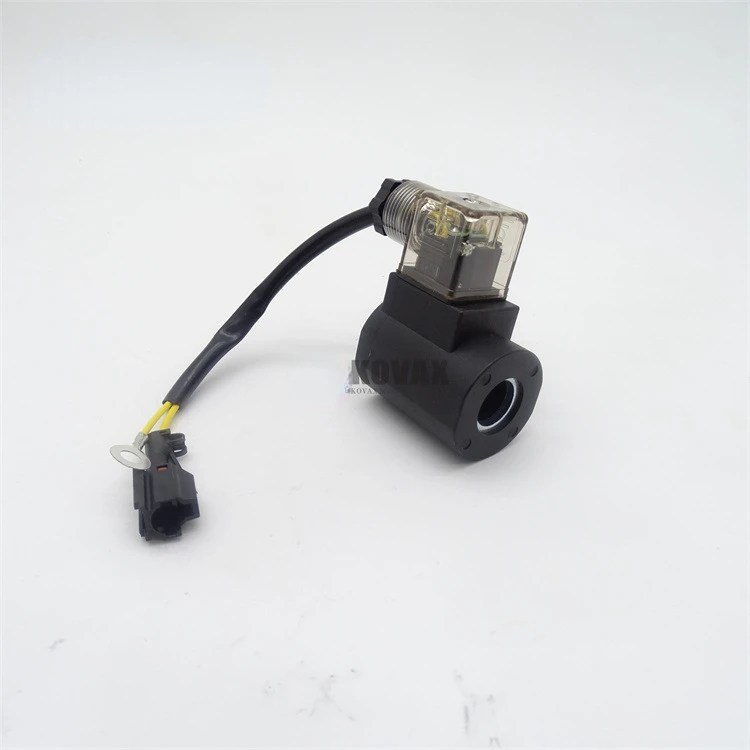 16mm Excavator Hydraulic Solenoid Valve 12V 24V Quick Change Solenoid Valve Coil