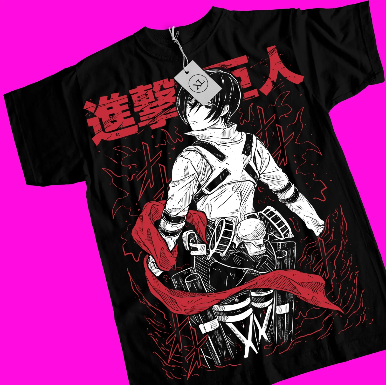 Shingeki No Kyojin Anime Horror shirt Attack on Titan T-Shirt -All Sizes