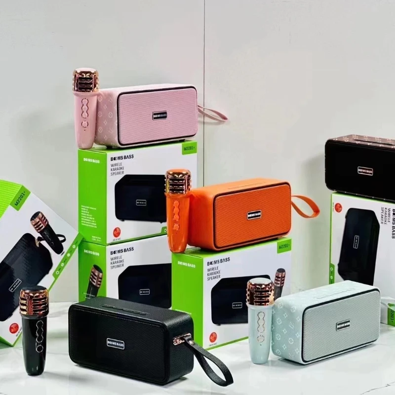 

Microphone Portable Bluetooth Caixa De Som Subwoofer Handheld Mobile Karaoke Wireless Microphone Supports Card Insertion Speaker
