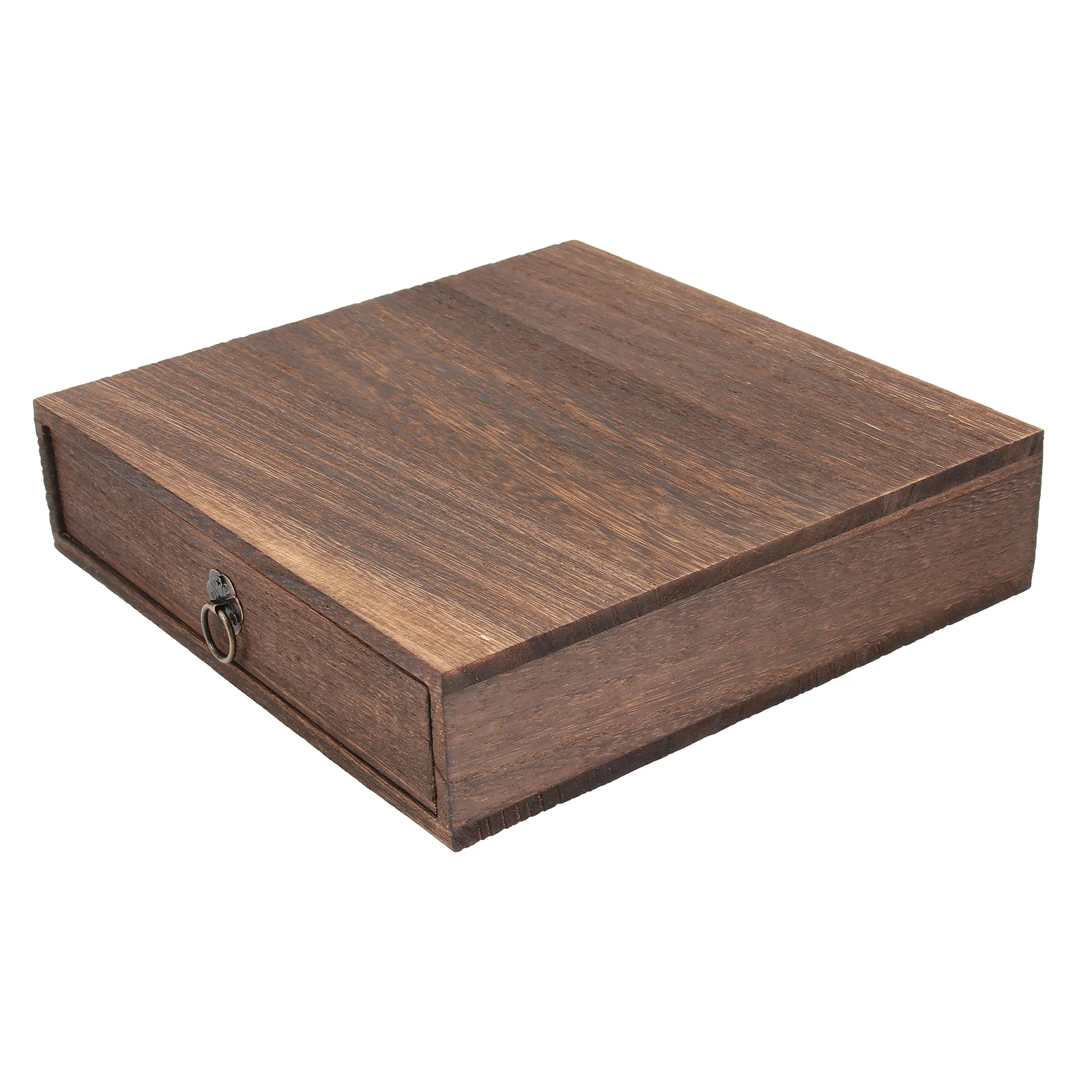 Drawer Tea Box Reusable Wood Storage Holder Cake Single Layer Multi-layer Wooden Vintage Waterproof