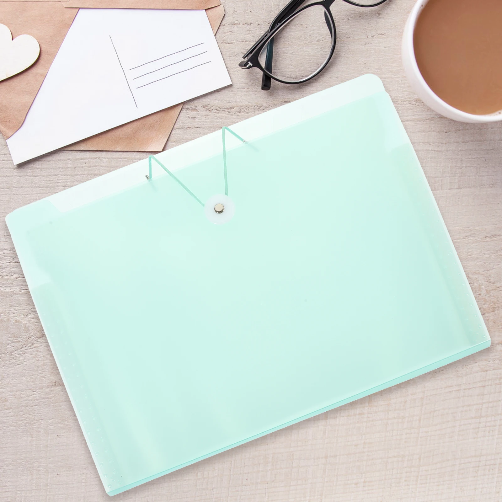 منظم مجلد ملفات متعدد الطبقات بسعة كبيرة لأوراق المكتب والمدرسة وإيصالات الأكورديون لتخزين المستندات