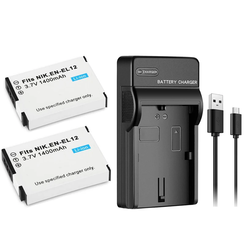 

EN-EL12 ENEL12 Battery+Charger For Nikon P300 P310 P330 P340 S6200 S6300 S9100 S8200 S9200 S9300 S9400 S9500 S9600 S9700 S9900