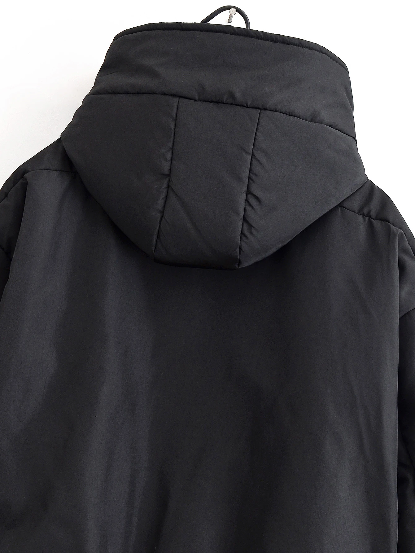 Estilo europeu e americano 2025 outono e inverno novas roupas femininas viajando versátil estilo urbano jaqueta de algodão com capuz