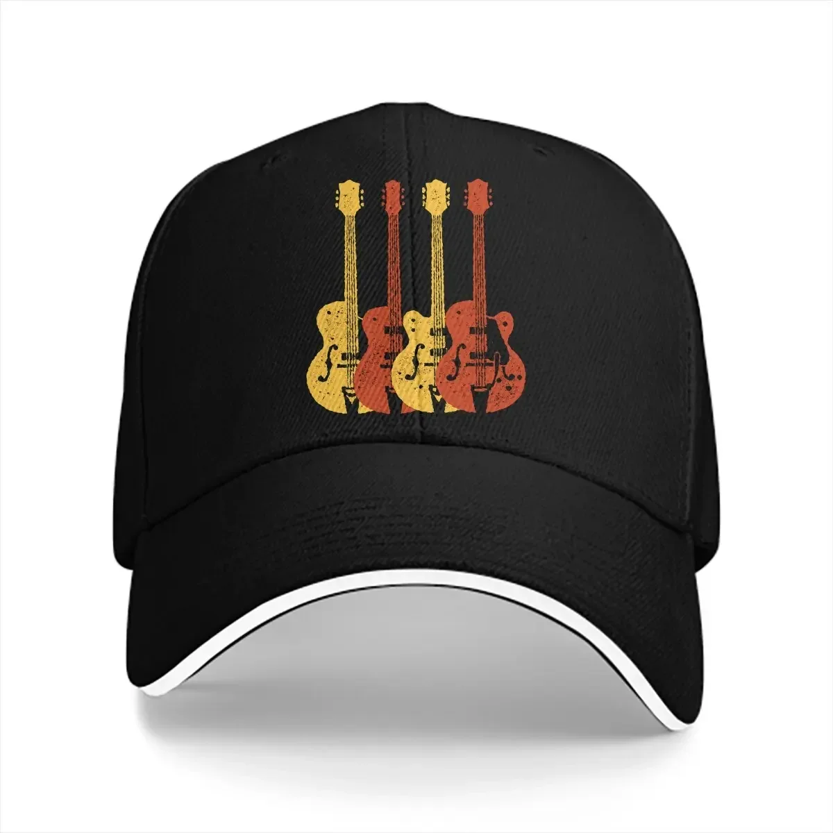 Pure Color Dad Hats Chet Atkins Country Electric Casual Hat Sun Visor Caps Guitar Lover Peaked Cap