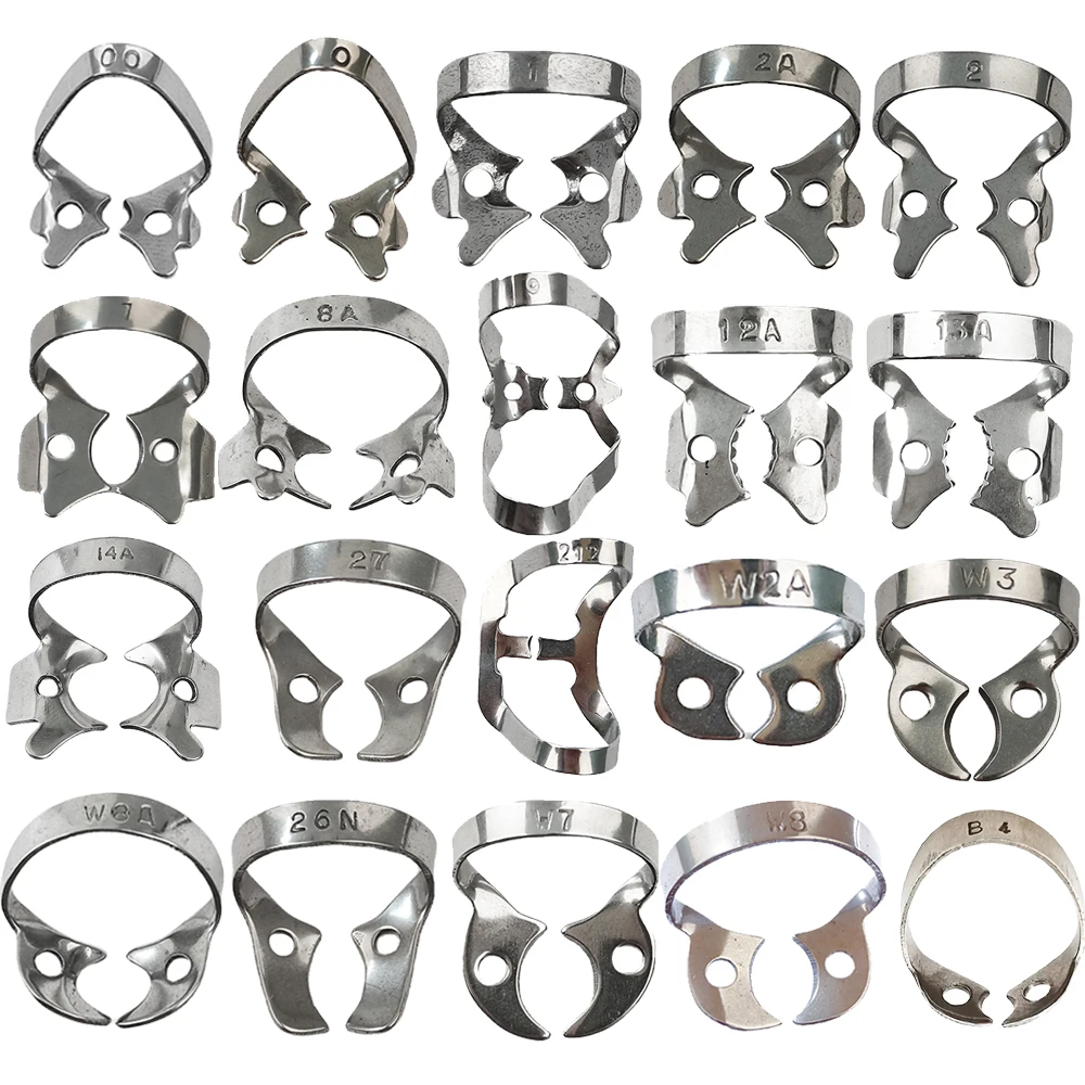 1Pc Dental Rubber Dam Clamps Stainless Steel Endodontic Restorative Barrier Clips Holder Orthodontic Dentistry Lab Instruments