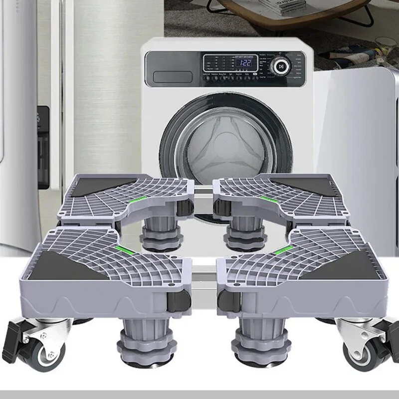 

Heavy Duty Washer Stand Universal Stainless Steel Washer Dryer Stand Washing Machine Riser with Strong Feet Laundry Pedestal