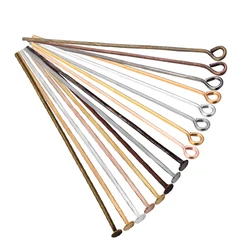 14 18 20 25 30 35 45 50 60 70mm Eye Head Pins Iron Jewelry Eye Pins Diy Earring  Jewelry Finding Accessories Supplies Wholesale