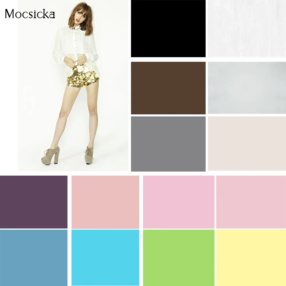 

Mocsicka Solid Color Photography Background for Fine Art Portrait Studio Decoration Newborn Pregnant Woman Birthday Photobooth