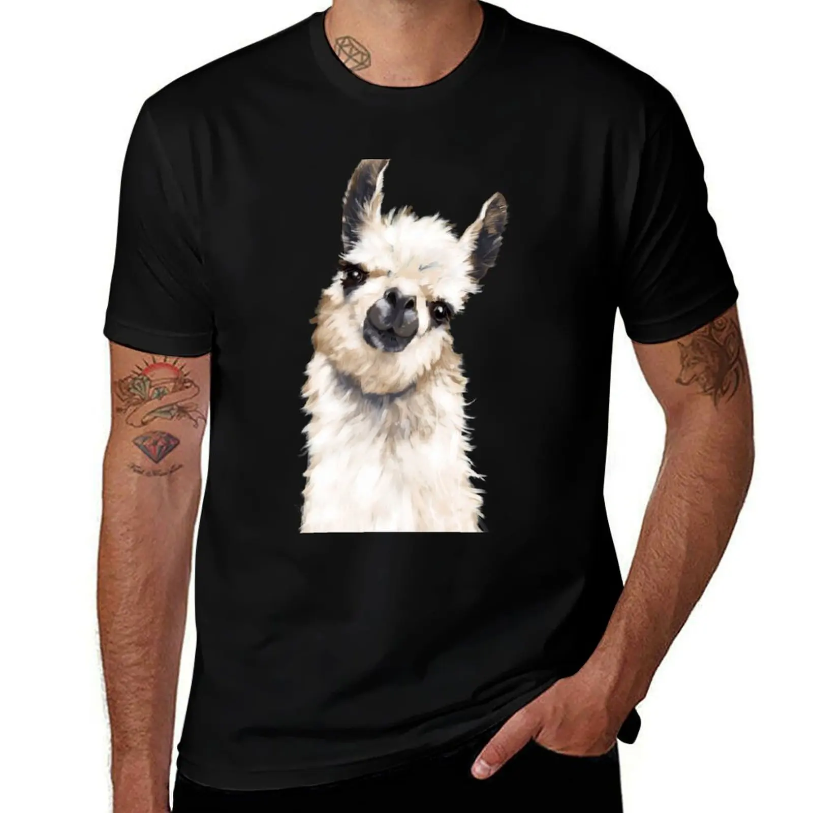 

Llama T-Shirt t shirts for man pack white t shirts for man cotton funny T-Shirt
