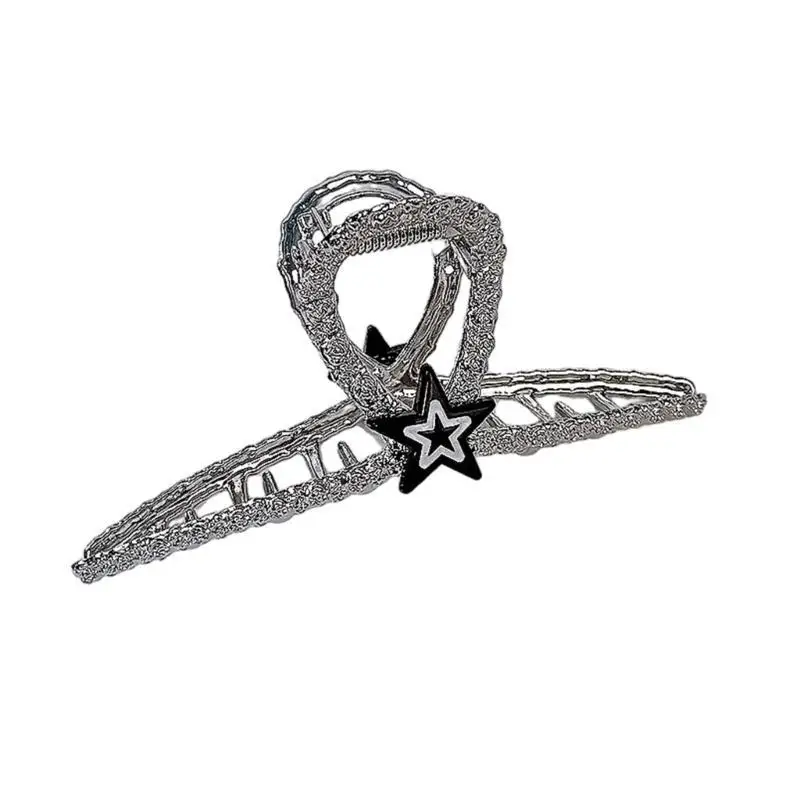 652F Star Hair Claw High Ponytail Woman Headwear Female Wash Face Hair Clip Elegant Wedding Party Hair Claw