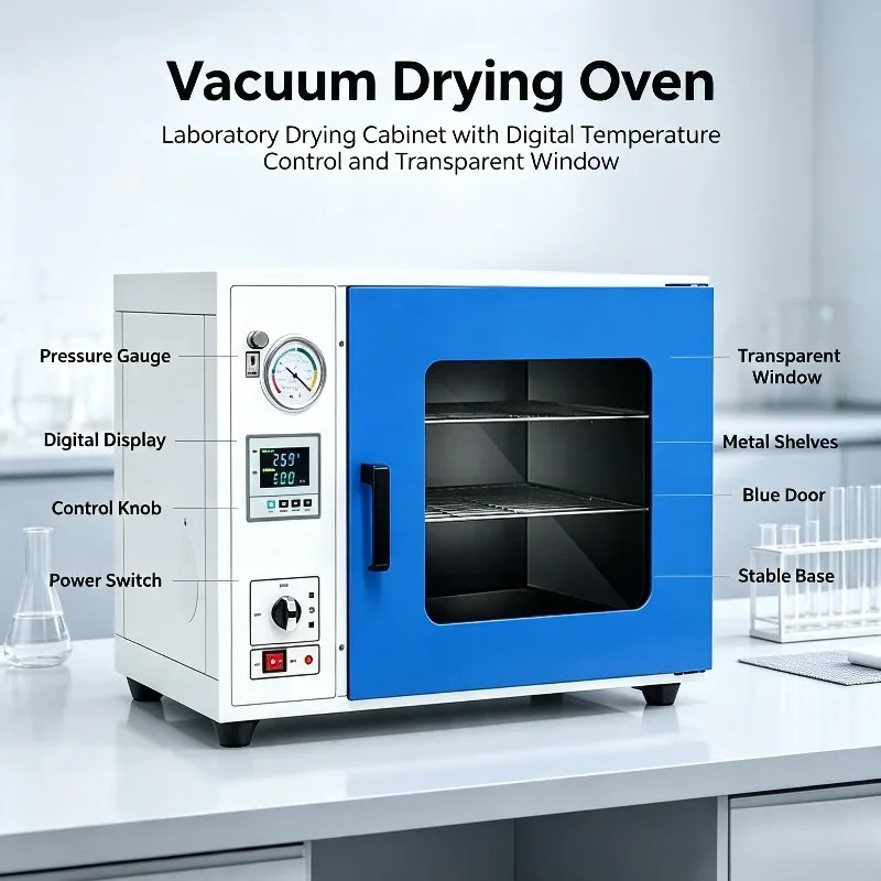 Constant Temperature Vacuum Drying Oven Electric Heating Vacuum Dryer For Laboratory Sample Low Temperature Dehydration
