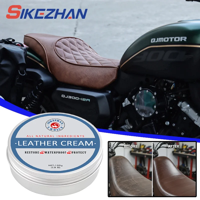 Motorcycle Leather Seat Conditioner & Protectant - Invisible, Odorless, Waterproofing Cream for Ultimate Care Motorcycle Tools