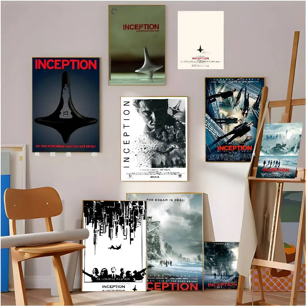 ملصق فيلم نولان's Works Inception ملصق ورق كرافت ريترو DIY غرفة بار مقهى لوحة جدارية فنية جمالية