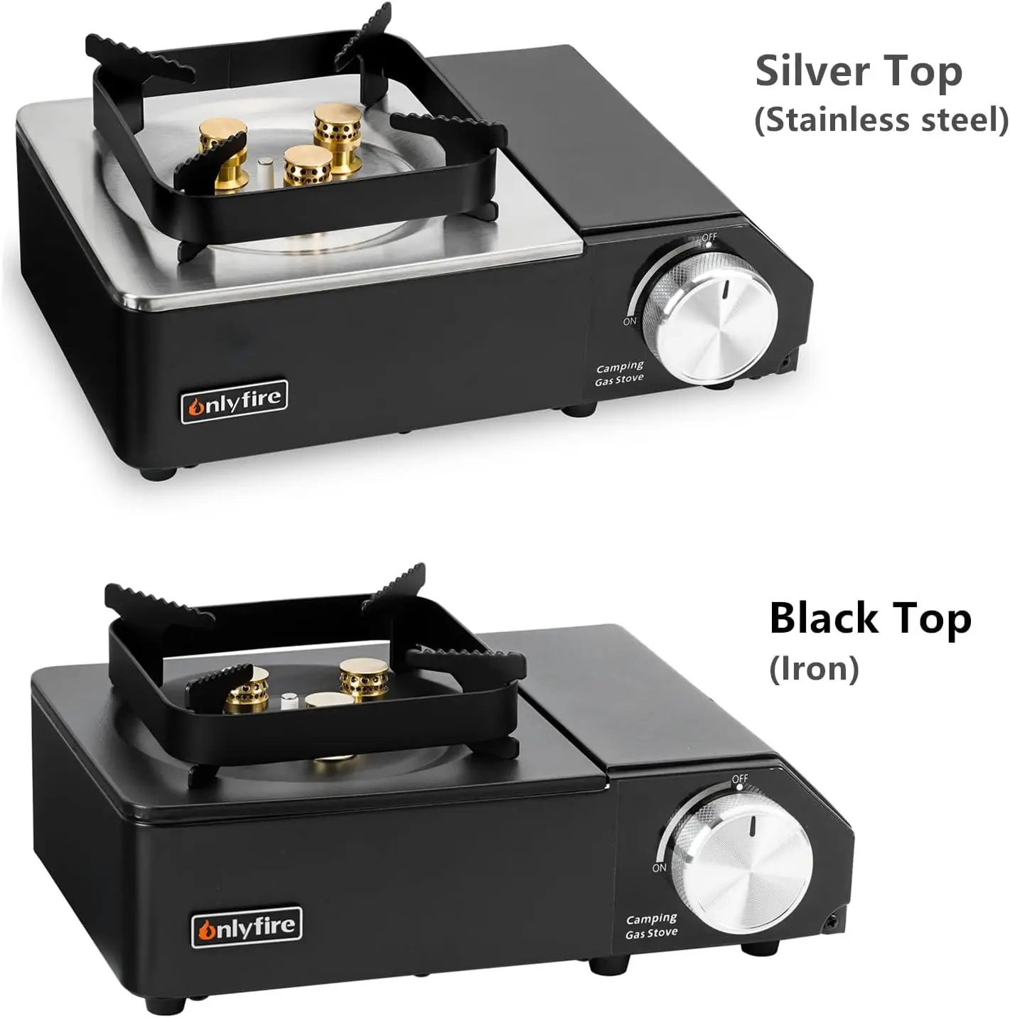 Portable Butane Stove with Case, Precise Heat Control for Camping, Hiking, RV & Emergency Use - GS336CIb