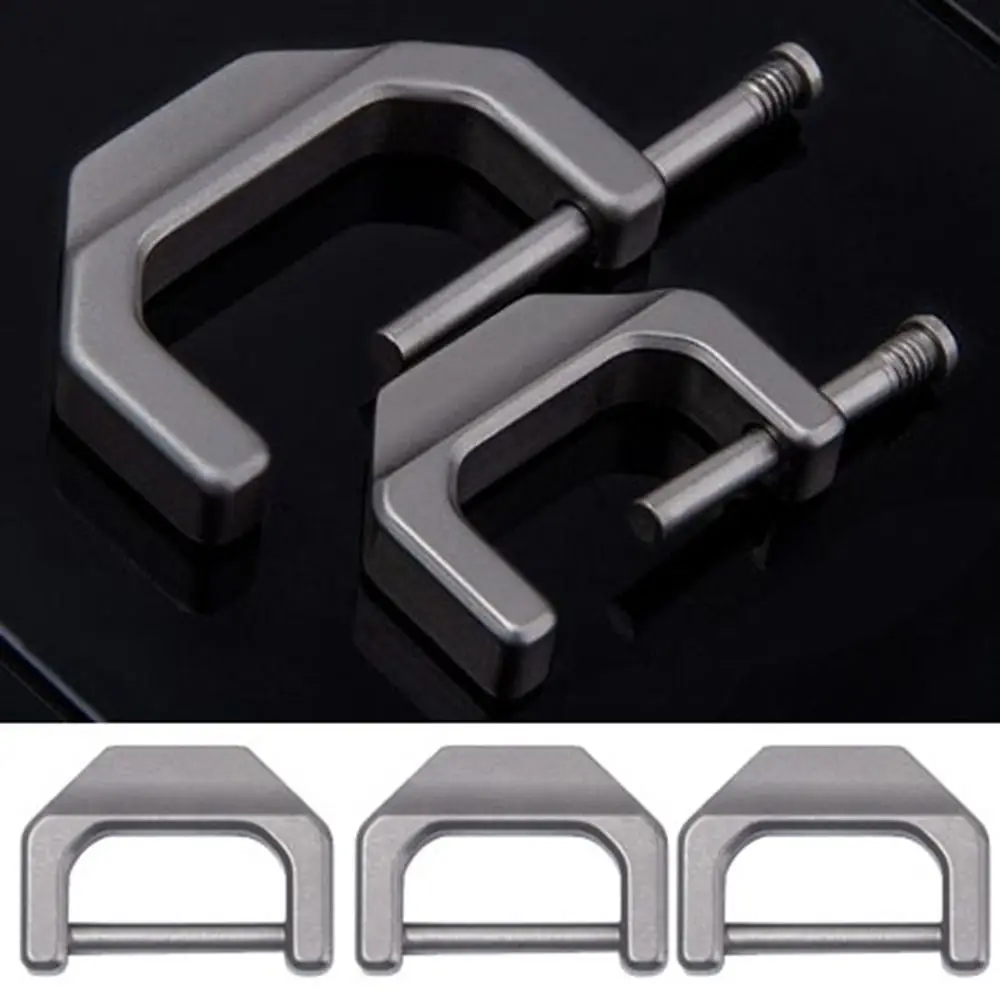 

Titanium Alloy Buckles New High Quality D Shape Horseshoe Buckles Bracelet Buckle Outdoor Accessories