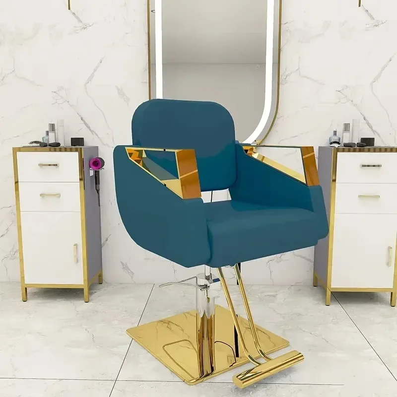 

Modern Beauty Salon Chair Comfortable Professional Nordic Design Barber Chairs Trendy Swivel Silla Barbero Commercial Furniture