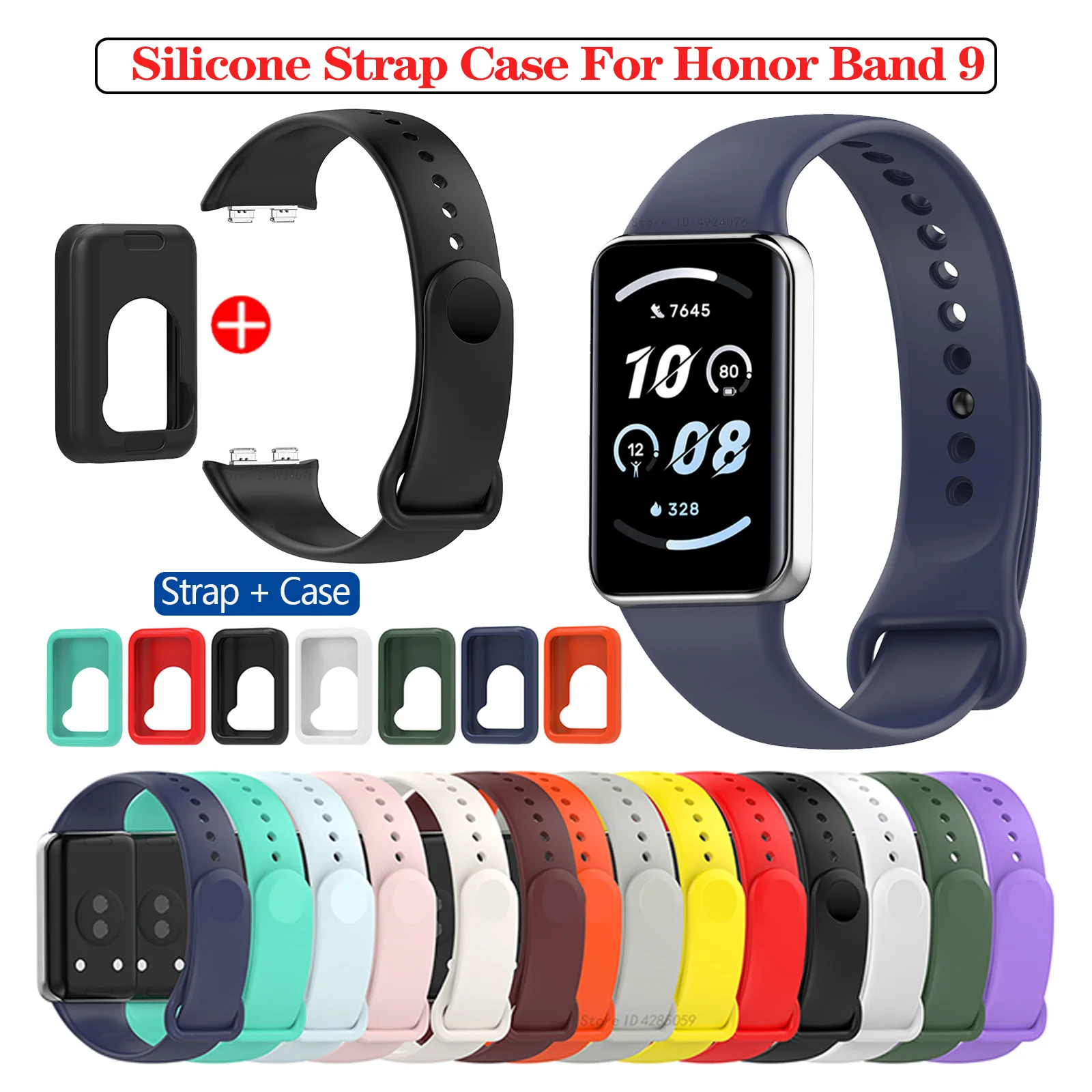 Strap For Honor Band 9 Smart Watch Sports Band Replacement Bracelet For Honor Band 9 Silicone Strap Wristband Correa Accessories