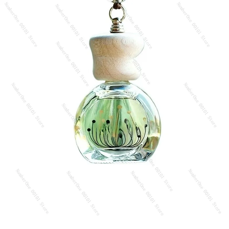 Car Hanging Perfume Essential Oil Diffuser,Rearview Mirror Aromatherapy Pendant,Long-Lasting Fragrance Accessory