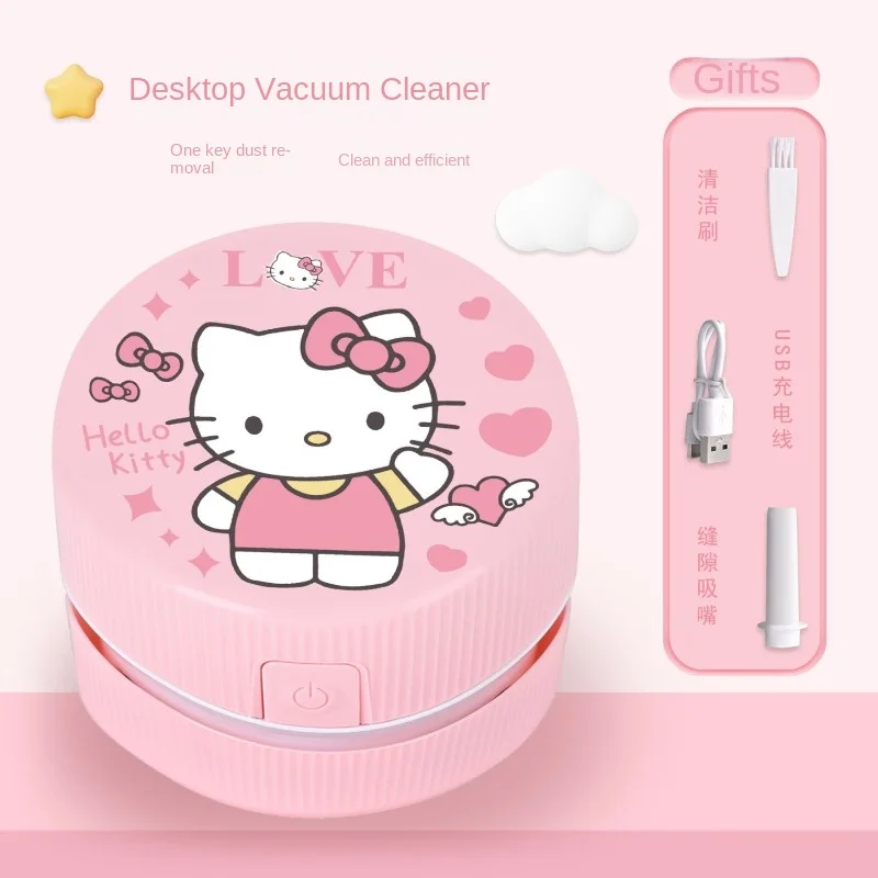 Hello Kitty Kuromi My Melody เครื่องดูดฝุ่นตั้งโต๊ะที่ดูดฟองน้ำเมลามีนน่ารักน่ารักเครื่องเหลาดินสอเครื่องเขียนขายส่ง