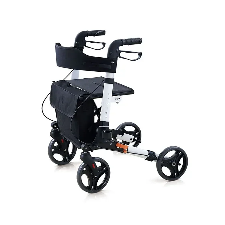 2025/Senyang new foldable outdoor lightweight aluminium old people adults elderly walking folding upright walker rollator for se