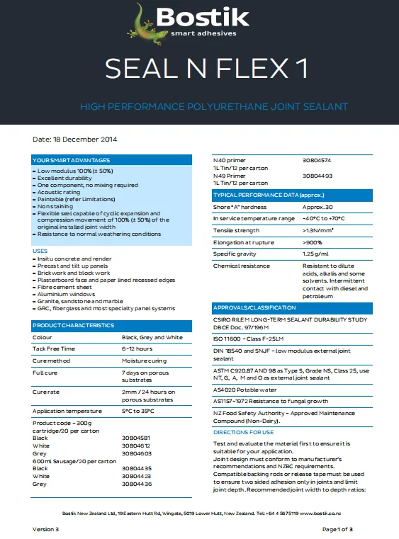Bostik Seal N' Flex 1 مانع التسرب 600 مل يشكل ختمًا قويًا ومرنًا #4