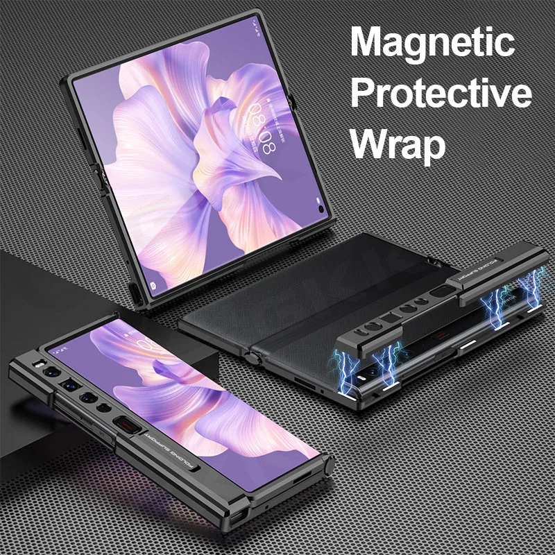 

Aluminum Alloy Magnetic Frame Stand Case For Huawei Mate XS 2 Border Protection Fold Holder Hard Cover For Huawei Mate XS2 Case