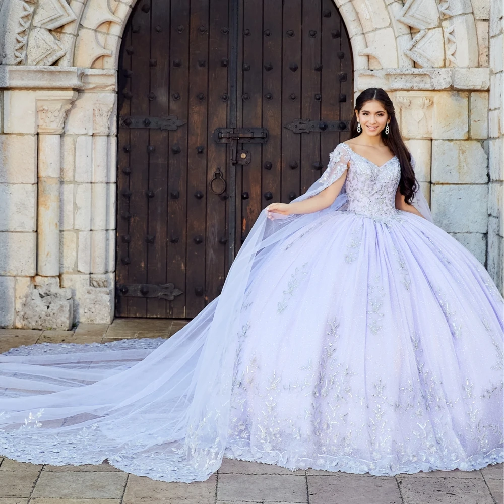 Lorencia-vestido de quinceañera azul, vestido de baile con apliques de espagueti, cuentas de encaje, vestido dulce mexicano 16, cumpleaños, graduación, YQD197