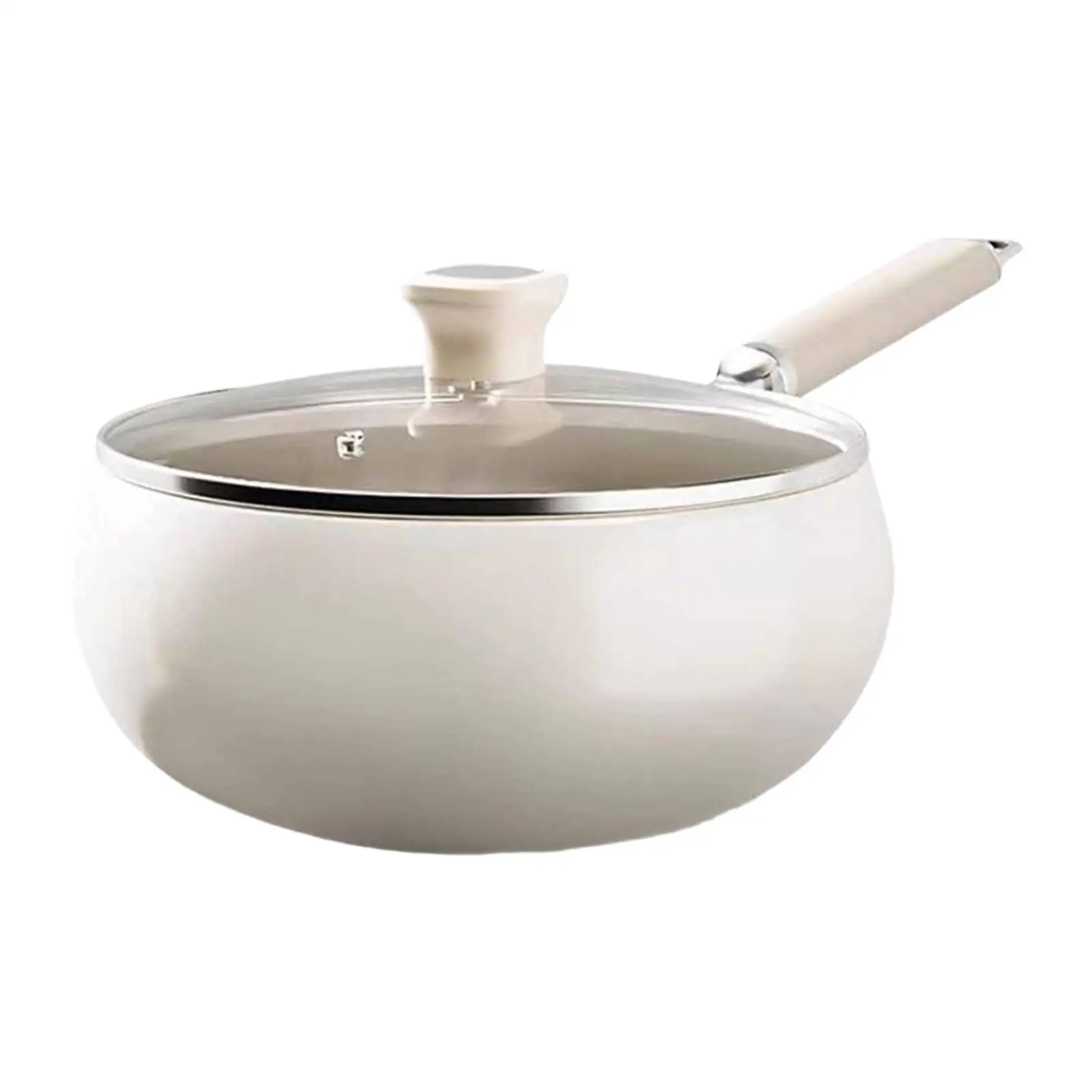 

Frying Pan Nonstick Ergonomic Handle Kitchen Cookware for Stew Home Soup