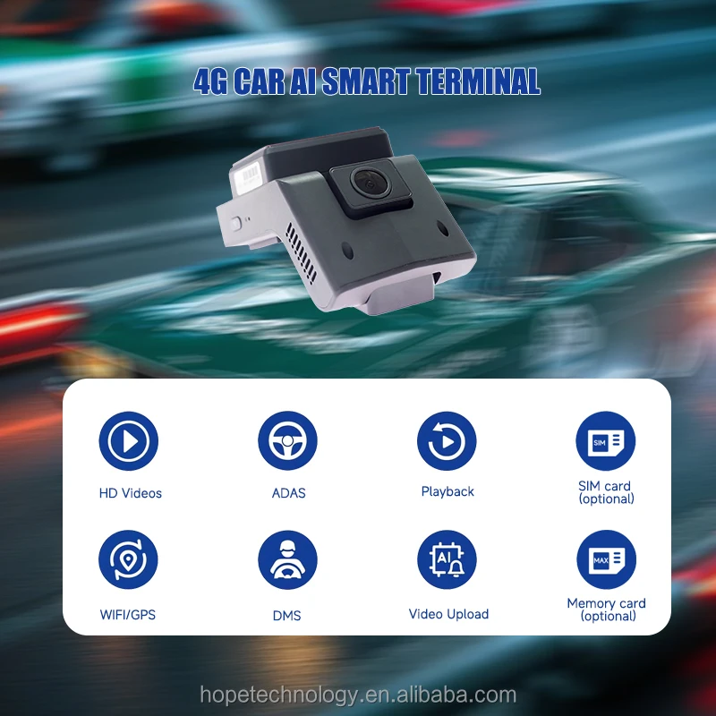 4 Channel Video Recorder 4G Remote Video Tracking Dashcam Compatible with a Wide Range of Vehicle Types 1 Year Warranty