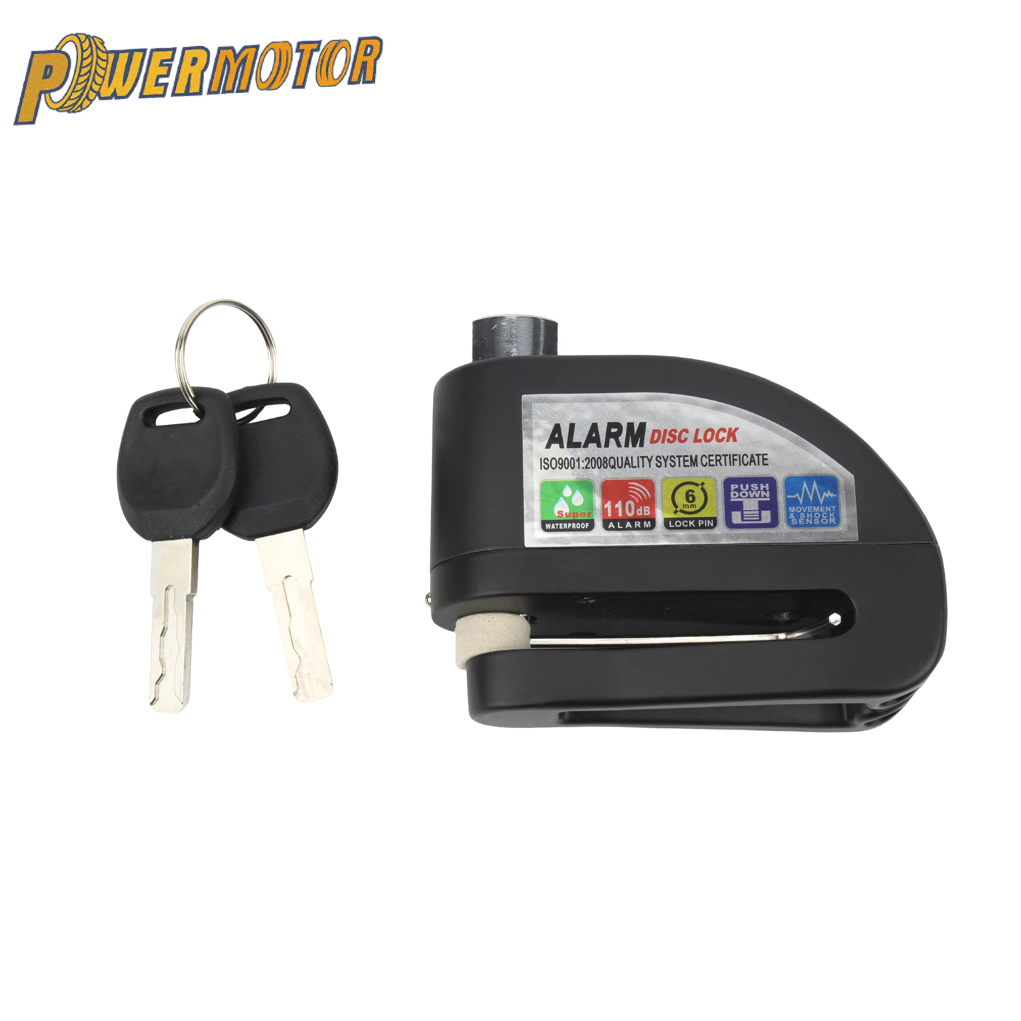 

Замок диска мотоцикла, противоугонный замок тормозного ротора с дистанционным ключом для мотокросса, велосипеда, скутера, аксессуары для безопасности мотоцикла